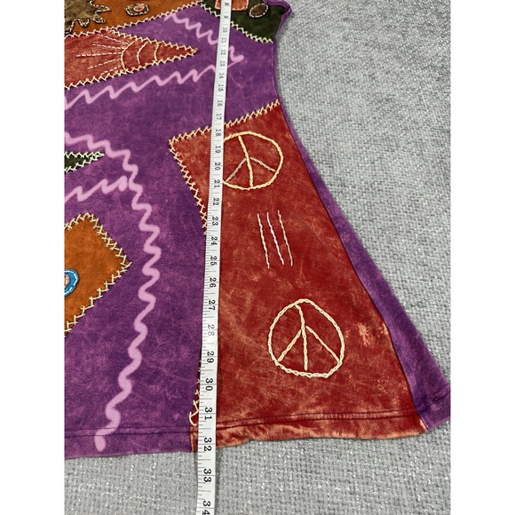 Rising International Dress M/L Boho Artsy Embroidered Whimsical Hippie Read - Picture 6 of 12